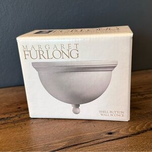 NIB Margaret Furlong Shell Button Wall Scone